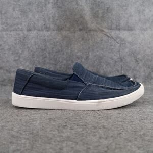 Aleader Shoes Mens 10 Slip On Loafer Casual Canvas Trainer Sneakers Comfort Blue